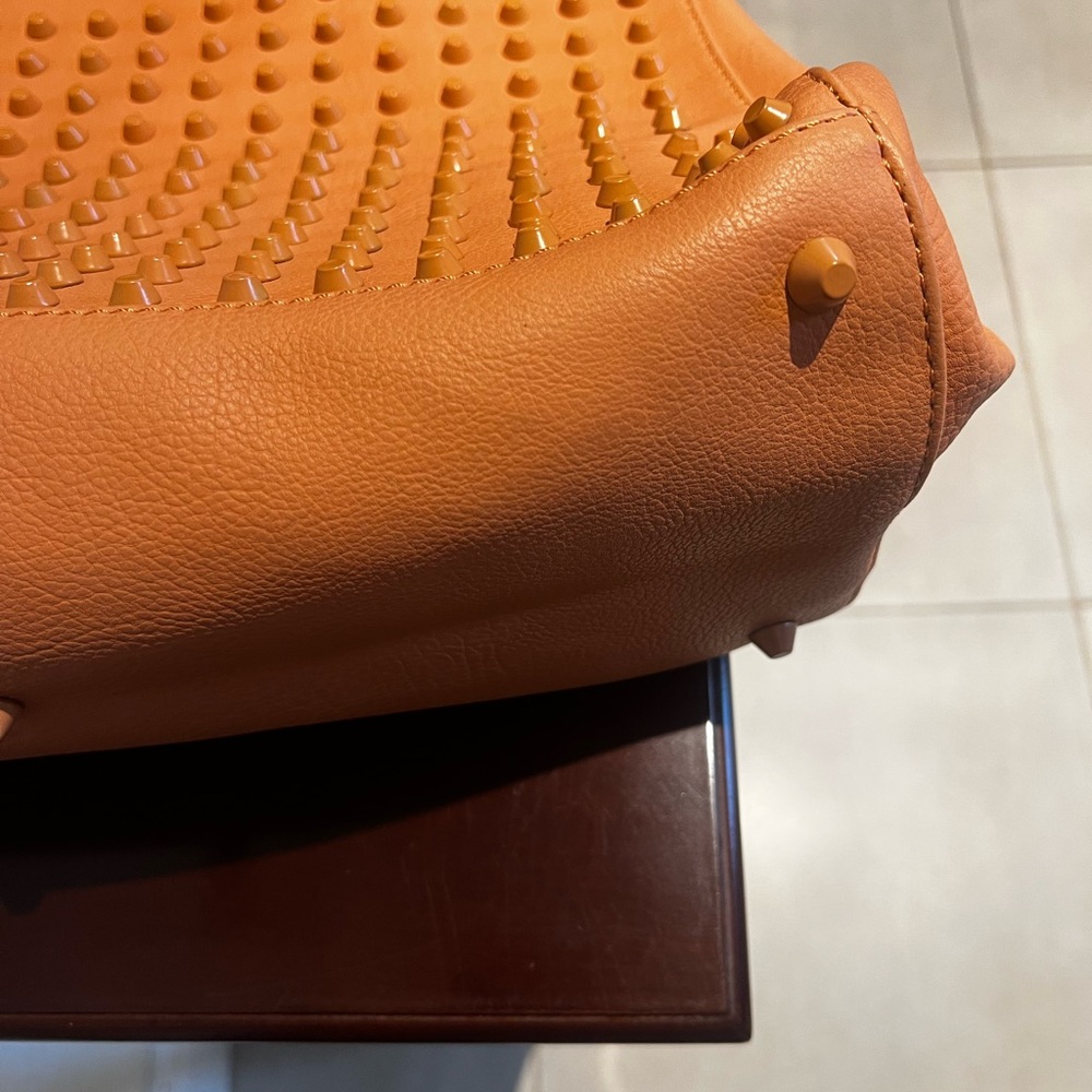 Prune Orange Studded Tote Bag - Picture 15 of 15